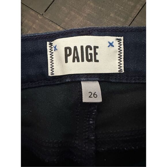 PAIGE Verdugo Ultra Skinny Dark Wash Soft Stretch Jeans Size 26 - Picture 3 of 7